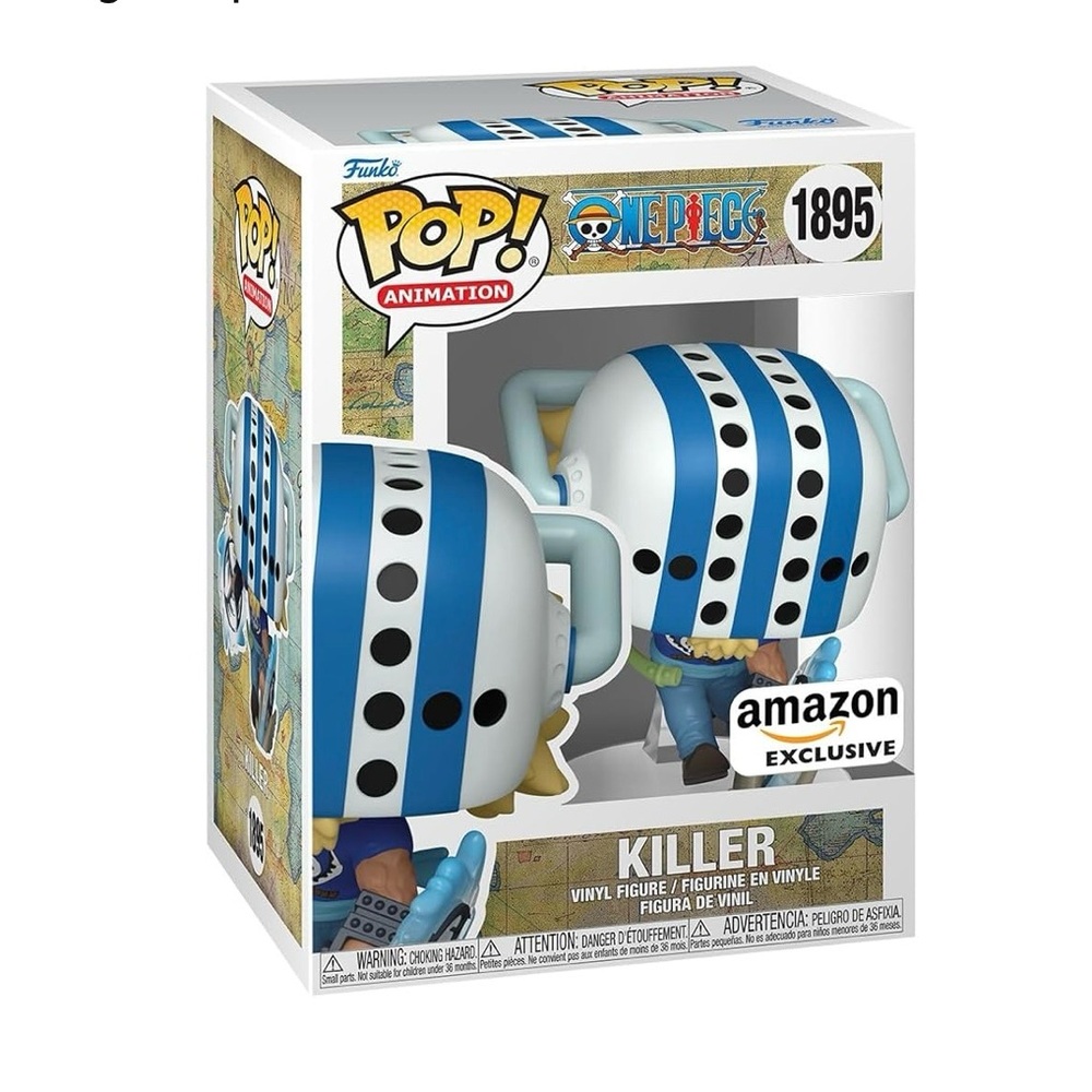 Funko Pop! Killer Figure with Blue and White Stripes
